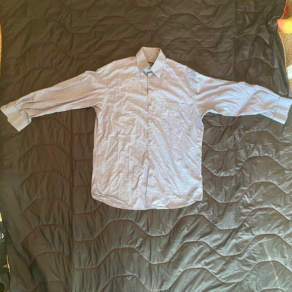 Hugo Boss Dress Shirt Vintage Neck 15 1/2in